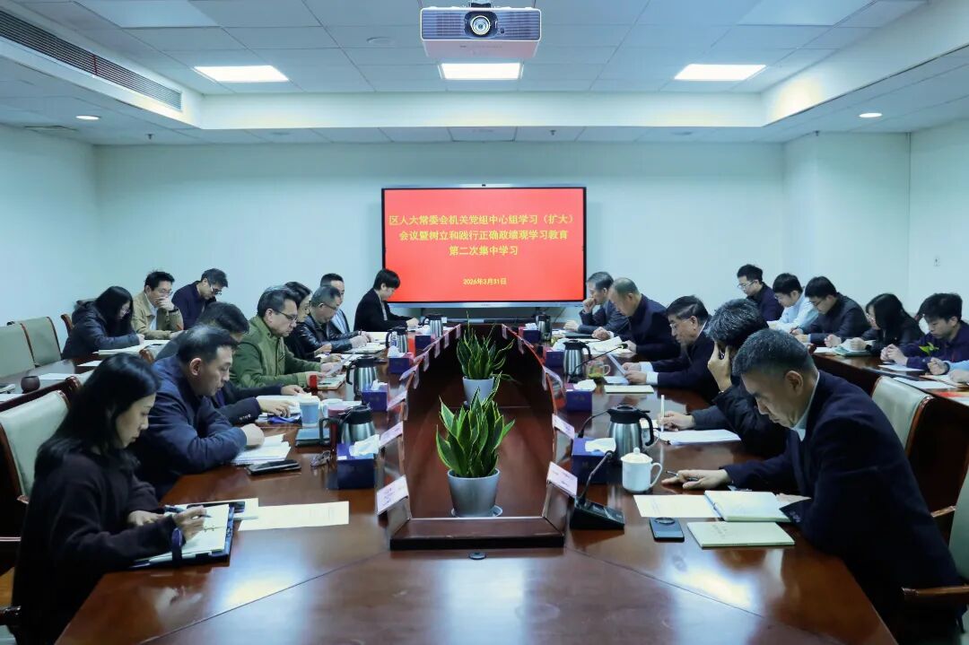 区人大常委会党组开展树立和践行正确政绩观学习教育集中学习